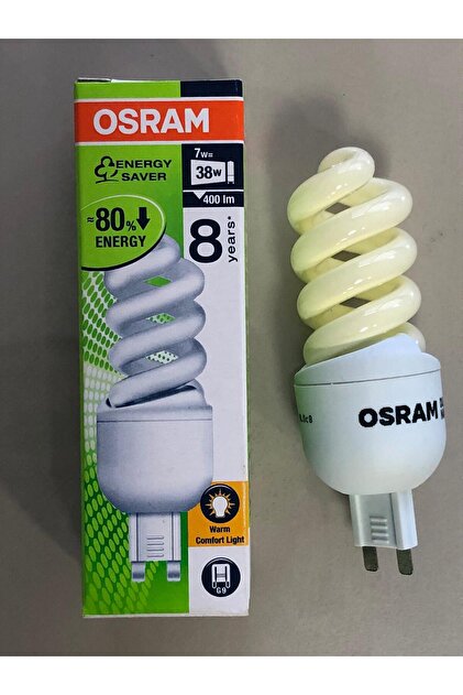Osram 10 ADET Dulux Superstar Nano Twist G9 7W=38W 400 Lümen