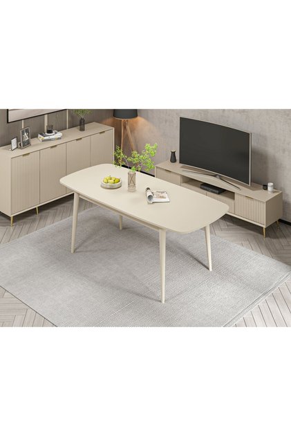 Kale Luxe Yemek Masası - Kumtaşı