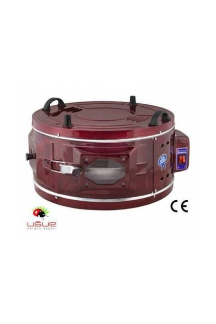 Elektrikli Termostatlı Davul Fırın -2 Yıl Garantili Bordo
