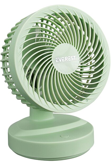 その他 Vita est fun Everest Efn-508 Yeşil Şarj Edilebilir 3 Kademeli Usb Fan