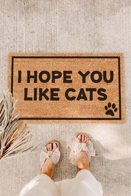 Hope You Like Cats Koko Door Mat