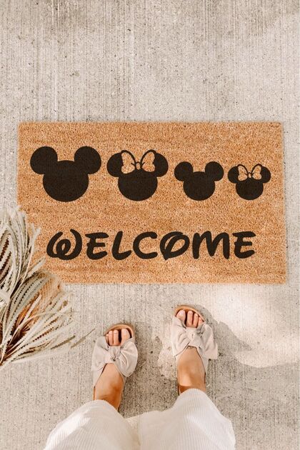 Welcome Mickey Mouse Koko Door Mat