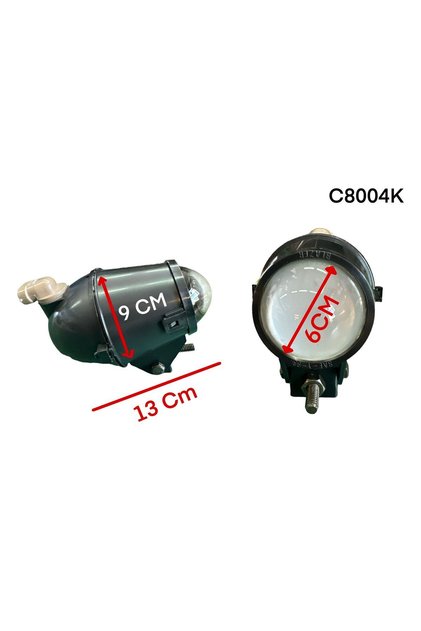 2 Adet Mercekli Cam Plastik Kasa Sis Lambasi Mercekli Cam 12 Volt