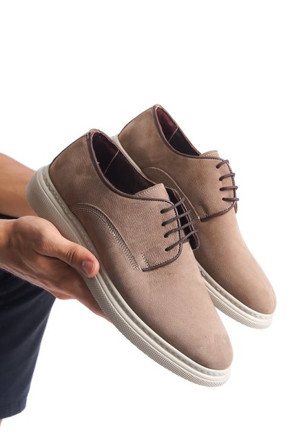 100% Genuine Nubuck Leather, 4 Colors, High-Sole, Leather Inside and Out Men's Shoes