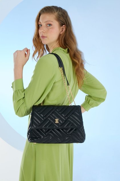 Black Women's Shoulder Bag 05PO22Y1611
