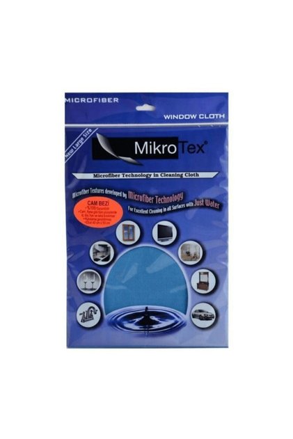 (2 ADET) Mikrofiber Cam Bezi Ve Temizlik Bezi 40x50 Cm. Mavi-pembe