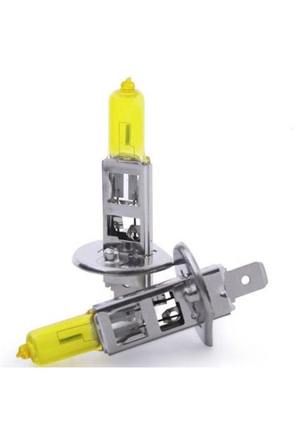 12v 55w H1 Süper Sarı Işık Civciv Sarısı Limon Sarısı Ampul Seti