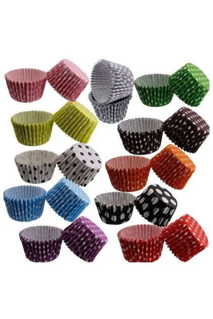 50 Pieces of Muffin Cake Paper, Colorful Paper Muffin Cake Mold Cupcake 1 Pack