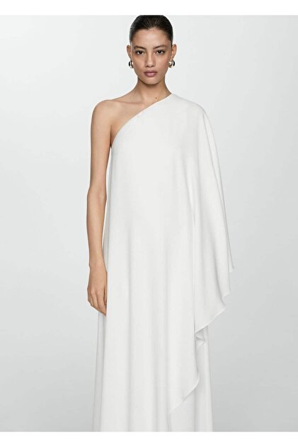 MANGO Asymmetrical Cape Dress- Trendyol MANGO Asymmetrical Cape Dress- Trendyol