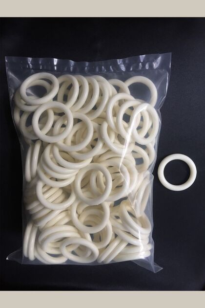Rustic Curtain Ring Cream Color - 100 Pieces
