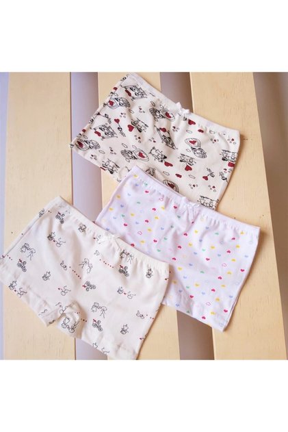 Girl's 6-Piece Patterned Boxer