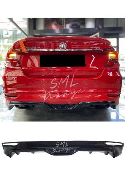 Fiat Egea Sedan Arka Ek-difüzör (PLASTİK) Boyasız Egea Sedan Arka-difizör-bodykit-ek