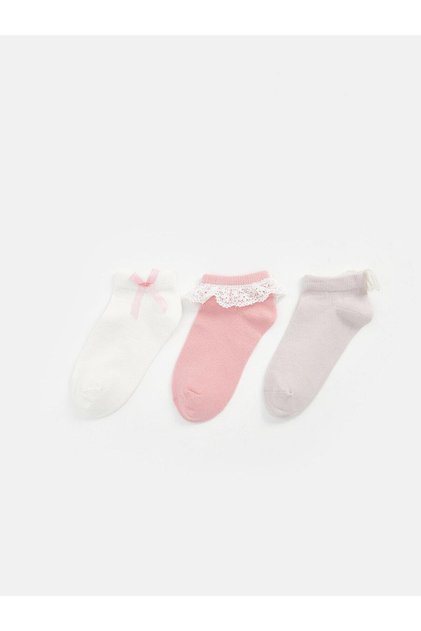 Baby Girl Booties Socks 3 pcs