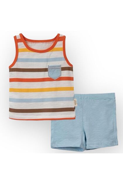 Goldstone Striped 2-Piece Set for Baby Boy