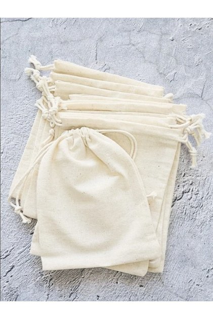 10x10 Cm 10 Pieces Raw Cloth Wedding Wedding Henna Organization Drawstring Pouch