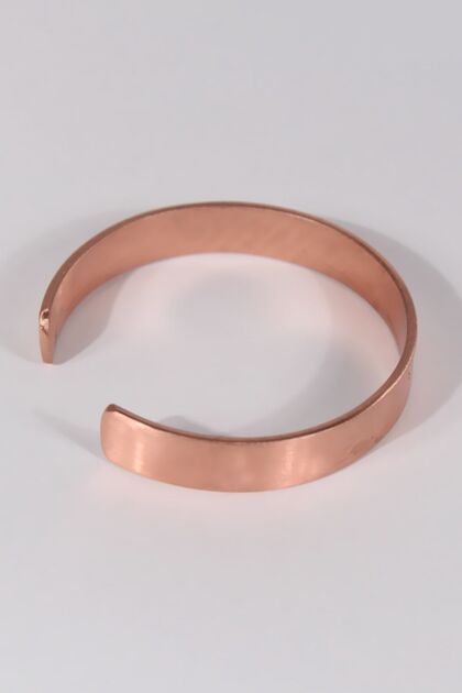 Unisex Thick Pure Copper Bracelet Anti Stress Clamp