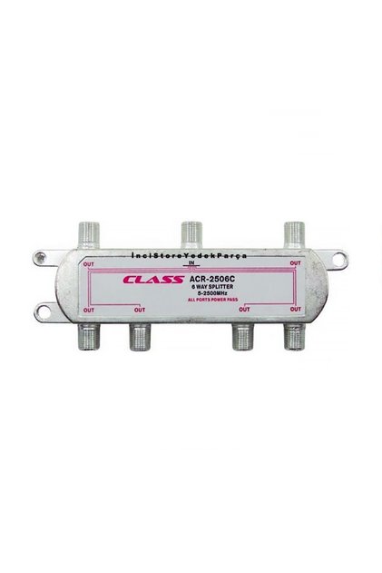 ACR 2506C Class Uydu Anten Çanak Tv Kablo Sinyal Çoklama Dağıtma 6'lı Splitter (5-2500Mhz)