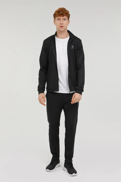 PERFORMANCE Men's Slim Fit Black Sports Tracksuit - 744843 ML Ted Prf55008