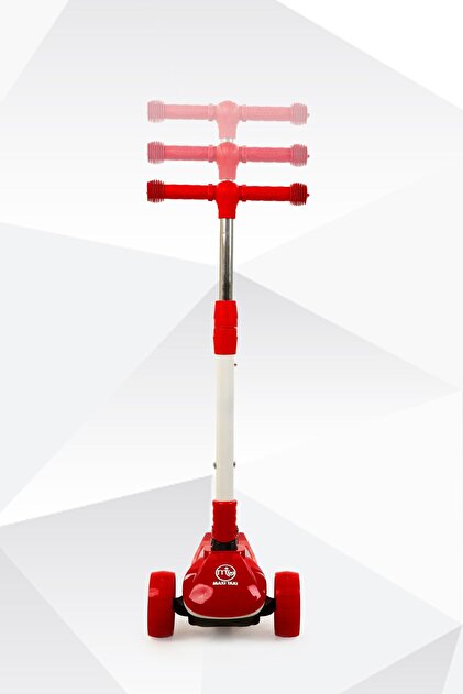 Genel Markalar Zoomy Oturaklı Işıklı Katlanabilir Scooter Kırmızı