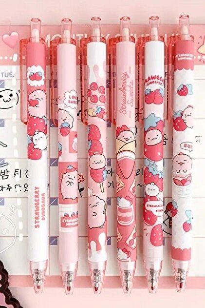 NaSaDAN Kawaii Çilek Jel Tükenmez Kalem 1 Adet - Fiyatı, Yorumları