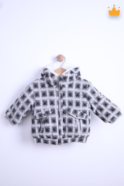 1.5 Tog Hooded Cotton Lining Baby Kids Fleece Coat 12571