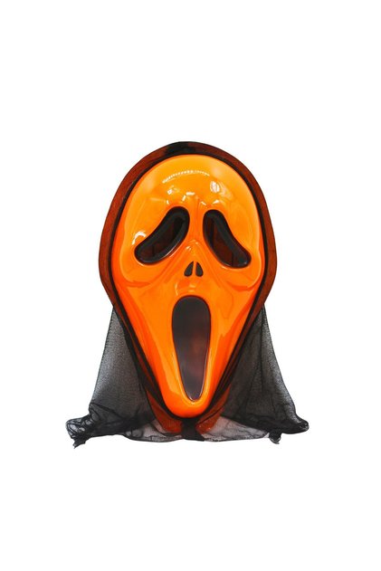 Halloween Çığlık Maskesi Turuncu