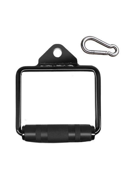 Profesyonel Çelik Siyah Tek El Çekiş Aparatı - Horseshoe Cable Handle Aparatı - Fitness Aparatları