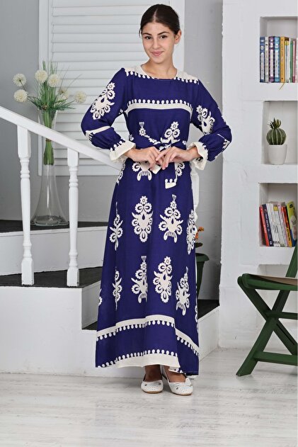 white christmas dresses Embroidered white Viscose dress – VIKA Boutique