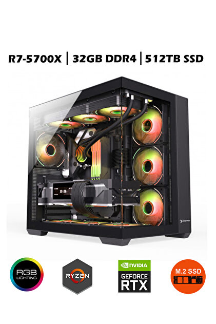 Zeiron Mirage X25 Ryzen 7 5700X 32GB RAM 512GB M.2 Nvme SSD 8GB