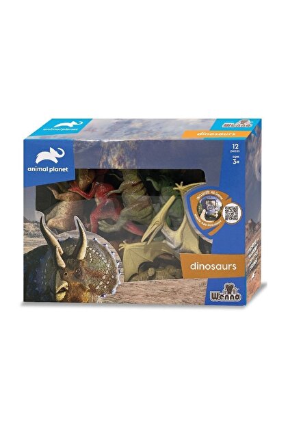 Vardem Kutulu 12 Parça Hayvan Seti, Dinazor Hayvanları Seti T-rex
