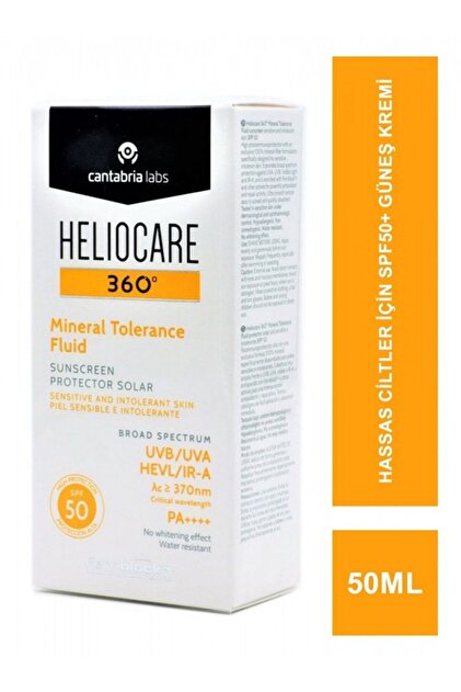 Heliocare 360 Mineral Tolerance Fluid Spf50+ 50 Ml - Fiyatı, Yorumları