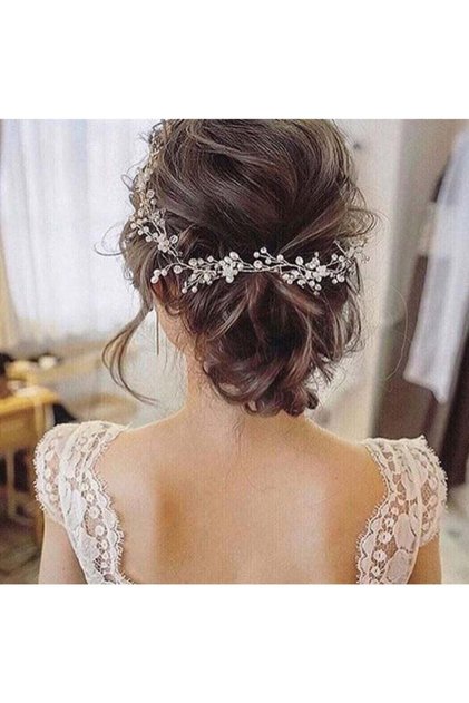 Bridal Head Hair Crown Henna Bridal Hair Accessory Length – Bridal Accessory – Bridal Accessory