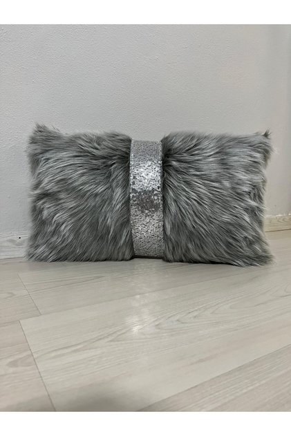 Plush Rectangular Striped Throw Pillow Compatible Cover