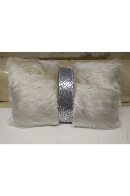 Plush Rectangular Striped Decorative Throw Pillow Cover