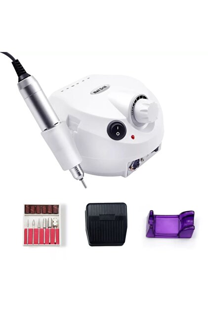 KUKUです。 SUN Beyaz Elektrikli Tırnak Törpü Makinası Nail Drill Freze Kuru