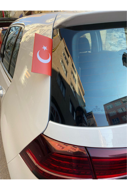Türk Bayrağı Oto Bayrağı Araba Araç Etiket