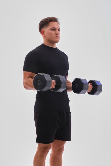 Erkek Spor Tişört Compression Süper Esnek Ve Dar Body Siyah Slim Fit