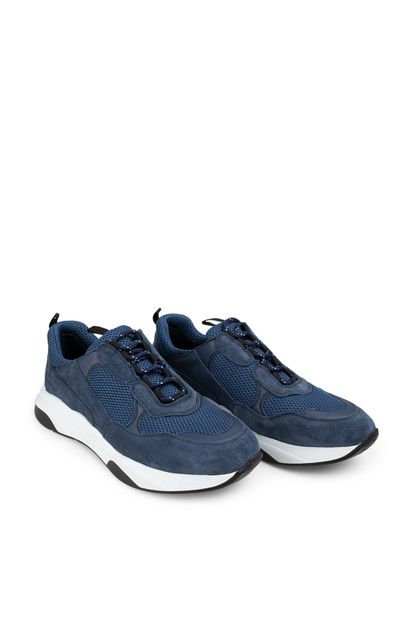 Deery Hakiki Süet Mavi Sneaker Erkek Ayakkabı - 2