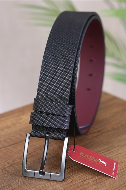 4.5 Cm Black Denim Artificial Sports Belt