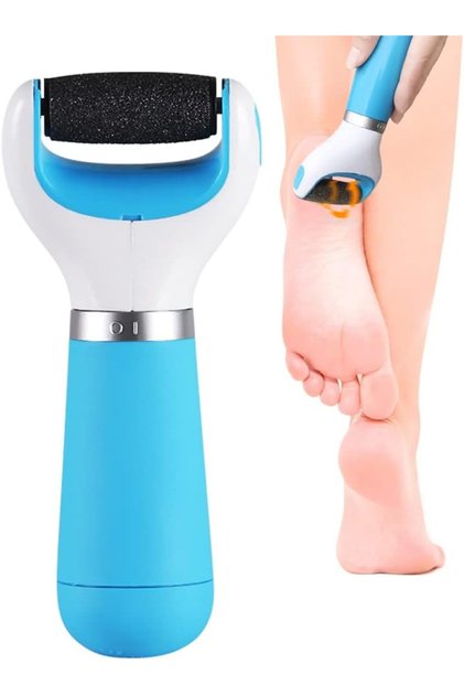 Electric Foot Grinder with Roller Head Battery Powered Portable Tool Foot Scrubber Callus Remover