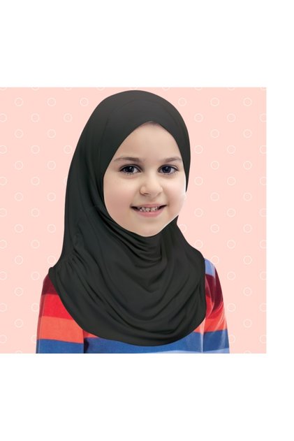 Pratik Başörtü Meryem Model Siyah