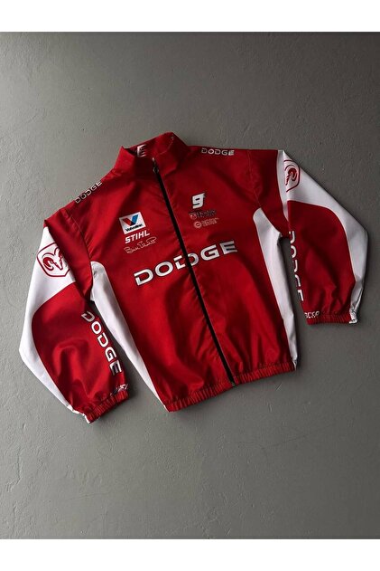 Justin DODGE KIRMIZI/BEYAZ BASKILI OVERSİZE UNİSEX PARAŞÜT