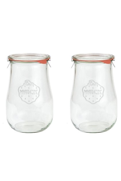 1750 Ml Glass Jar Tulip Series (2 Pieces)