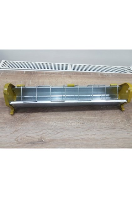 3 Pieces 50 Cm Pigeon Chick Metal Galvanized Food Bowl