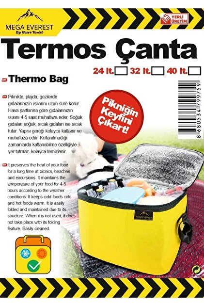 Mega Everest TERMOS BUZLUK TERMAL ÇANTA PİKNİK ÇANTASI THERMO BAG