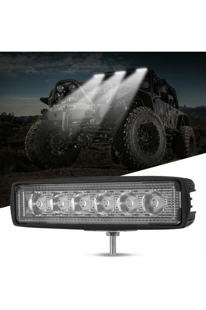 Off Road 6 inç 18 W 6 LED Plastik Kasa Mini Led Bar Oto Gündüz Led Sis Farı