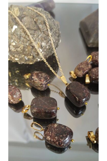 Lal (GARNET) Taşı Sertifikalı (KORUNMA TAŞI)kolye