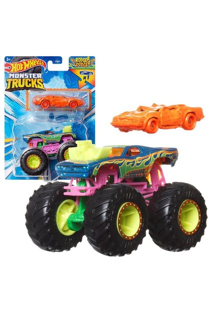 Monstr Trucks and Cars Set 1:64 Cars Rodger Dodger Grh81-Hwn37