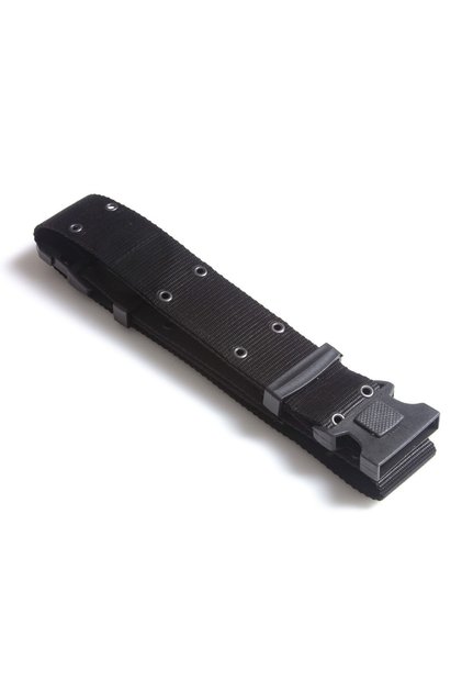 Special Security Black Color Plastic Buckle Perforated Tactical Military Palaska Webbing Belt