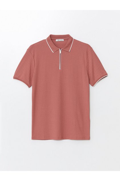 Men's Polo Neck Short Sleeve T-Shirt - LCW